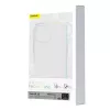 Phone case Baseus Magnetic Crystal Clear, skirtas iPhone 13, permatomas, su grūdinto stiklo ekrano apsauga