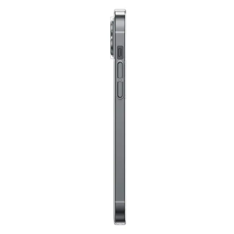 Phone case Baseus Magnetic Crystal Clear, skirtas iPhone 13, permatomas, su grūdinto stiklo ekrano apsauga