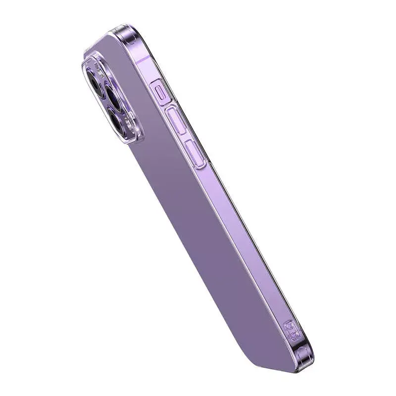 Skaidrus apsauginis dėklas Baseus iPhone 14 Pro Max su grūdinto stiklo nugarėle