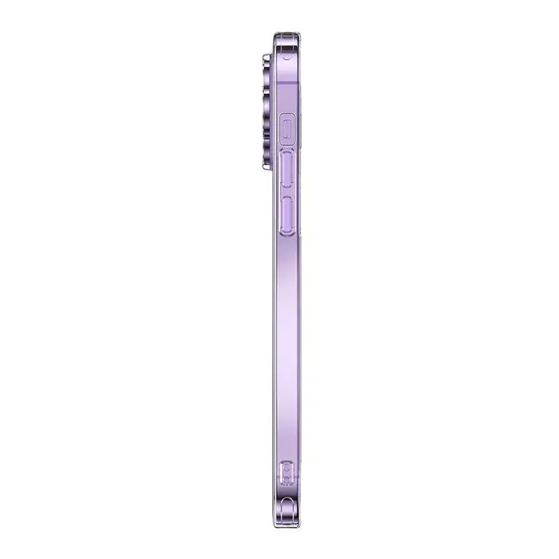 Skaidrus apsauginis dėklas Baseus iPhone 14 Pro Max su grūdinto stiklo nugarėle
