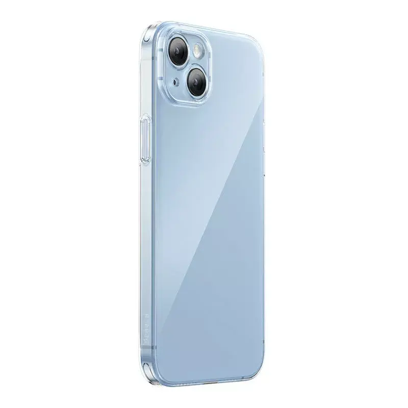 Apsauginis permatomas dėklas su grūdintu stiklu „Baseus“, skirtas „iPhone 14 Plus“ (P60112202201-02)