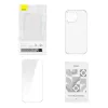 Telefono dėklas Baseus Transparent Case, skirtas iPhone 12 Pro Max, su grūdintu stiklu P60112200201-02