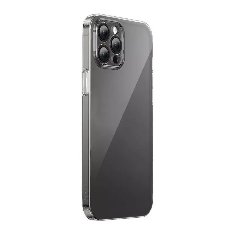 Telefono dėklas Baseus Transparent Case, skirtas iPhone 12 Pro Max, su grūdintu stiklu P60112200201-02