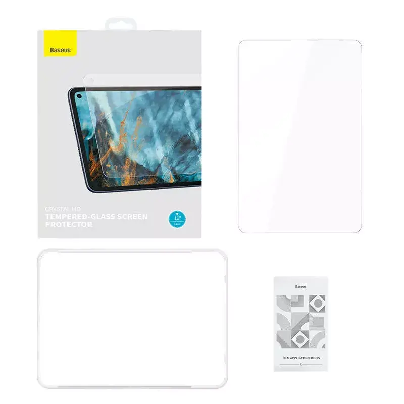 Grūdintas stiklo ekrano apsauga Baseus Crystal, skirta Huawei MatePad Pro 11, 0,3 mm storio