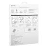 Grūdintas stiklo ekrano apsauga Baseus Crystal, skirta Huawei MatePad Pro 11, 0,3 mm storio