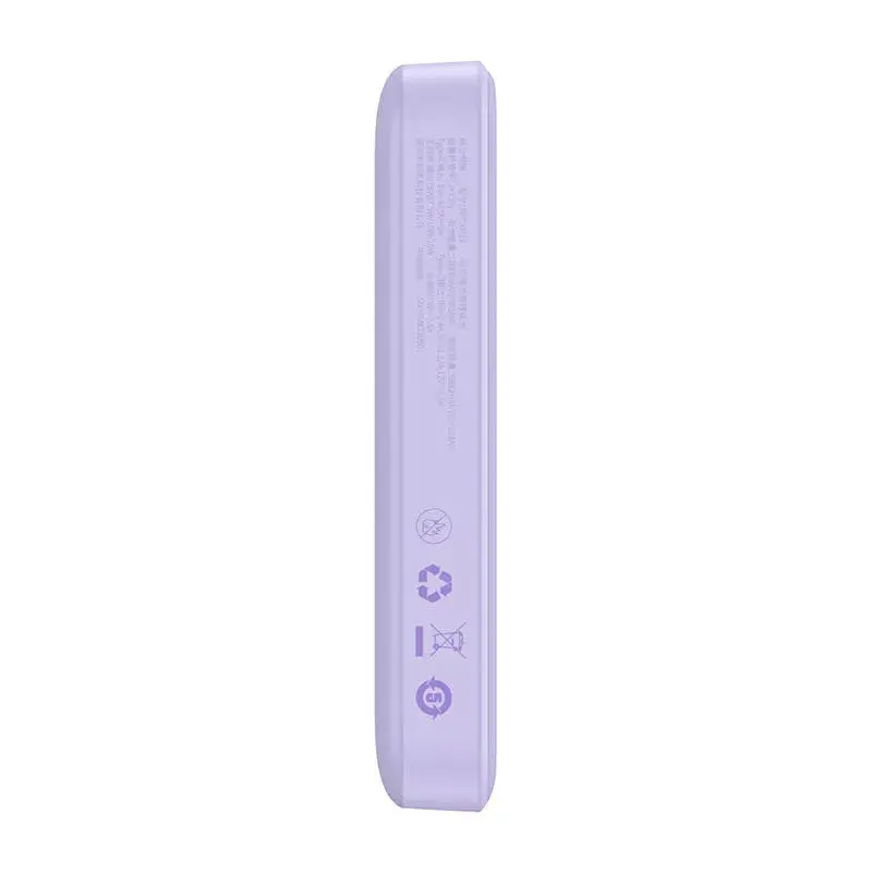Powerbank Baseus Magnetic Mini 10000mAh, USB-C 20W MagSafe (purpurinė)