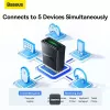 Baseus BA07 Mini Bluetooth adapteris kompiuteriui, USB 5.3 belaidis Bluetooth raktas - juodas