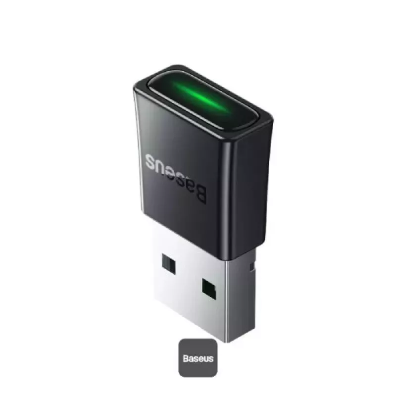 Baseus BA07 Mini Bluetooth adapteris kompiuteriui, USB 5.3 belaidis Bluetooth raktas - juodas