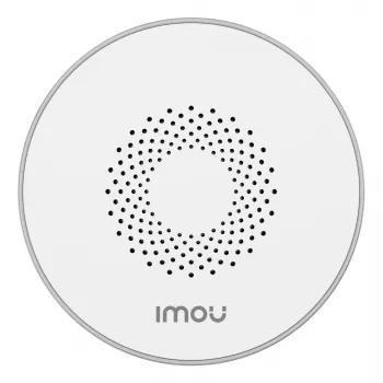 Belaidė vidaus sirena IMOU ZR1 — 200 m nuotolis, DC 12 V, 8 cm skersmuo, balta
