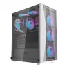 Darkflash DK352 Plus kompiuterio korpusas ATX juodas ir baltas