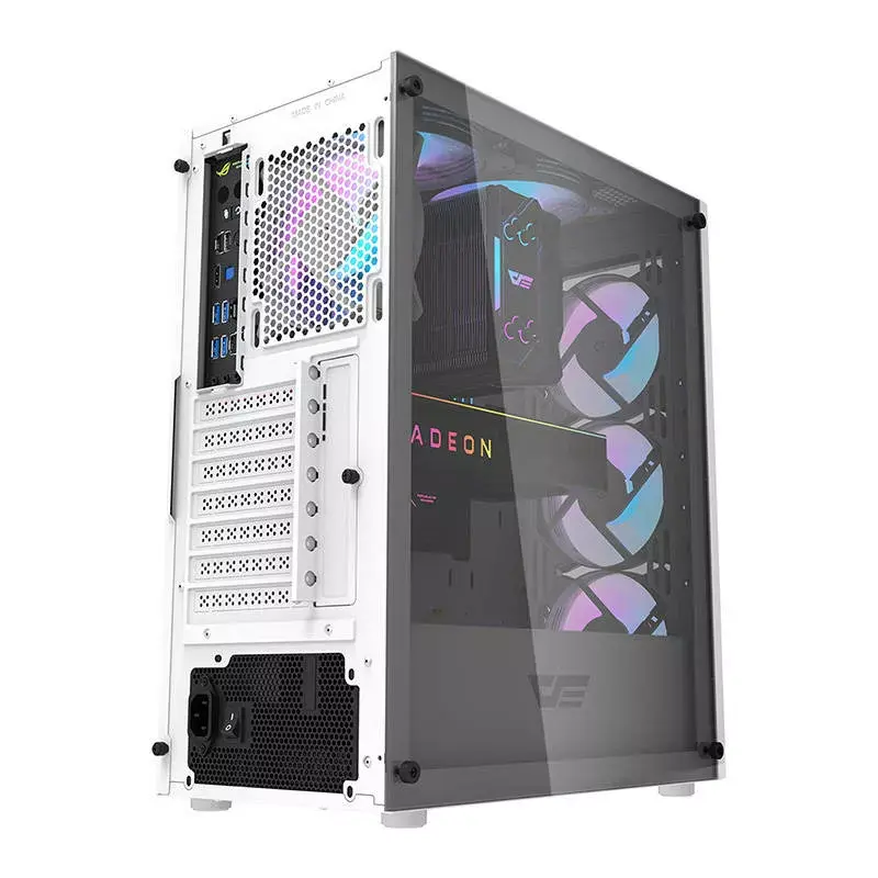 Darkflash DK352 Plus kompiuterio korpusas ATX juodas ir baltas