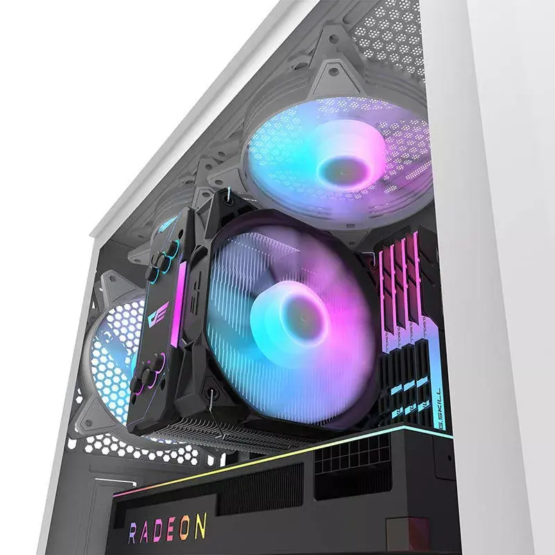 Darkflash DK352 Plus kompiuterio korpusas ATX juodas ir baltas