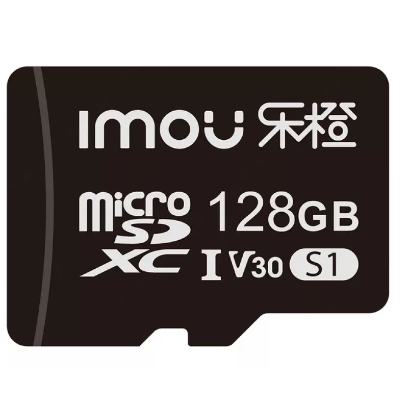 „MicroSD“ atminties kortelė IMOU ST2-128-S1 — 128 GB, Class 10, U3, V30, NAND, juoda