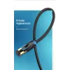 Ethernet komutacinis kabelis Vention Cat.8 S/FTP 1 m juodas RJ-45 auksuotas