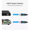 Vention USB2.0 A tipo kištukas į B tipo kištuką spausdinimo laidas 1 m juodas USB 2.0 0,48 Gbit/s
