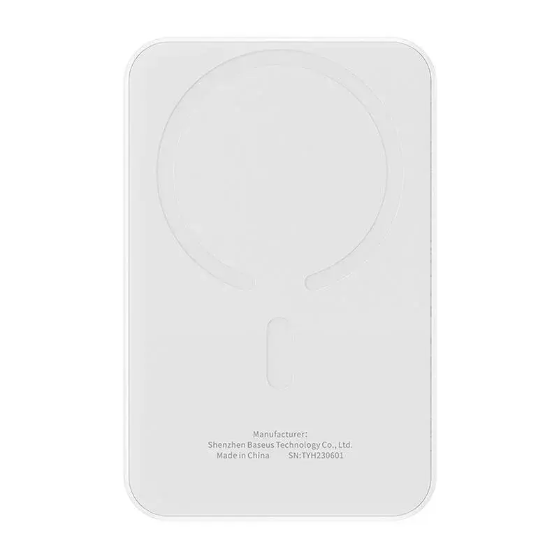 Magnetinė mini išorinė baterija Baseus 5000mAh 20W (balta)