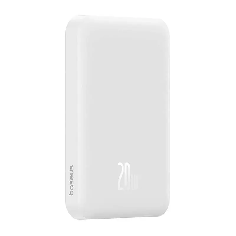 Magnetinė mini išorinė baterija Baseus 5000mAh 20W (balta)