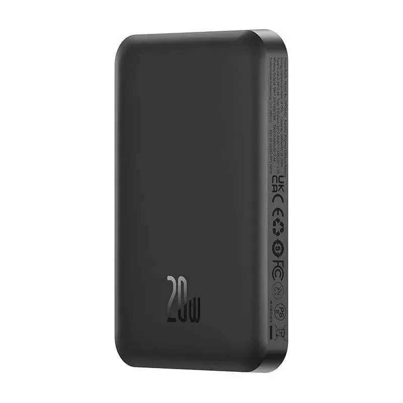 Magnetinė mini išorinė baterija Baseus 5000mAh 20W (juoda)