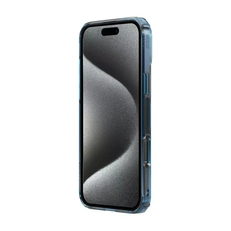 TPU dėklas Nillkin Nature iPhone 16 Plus – magnetinis, mėlynas, plonas apsauginis dangtelis