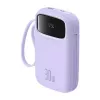 Nešiojamasis įkroviklis Baseus QPow 2 10000mAh 30W 2xUSB-C išorinė baterija (Purple)