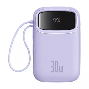 Nešiojamasis įkroviklis Baseus QPow 2 10000mAh 30W 2xUSB-C išorinė baterija (Purple)