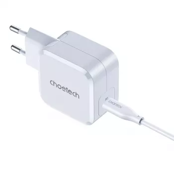 USB-C maitinimo įkroviklis CHOETECH PD8007 45W EU baltas – USB‑C PD 45W