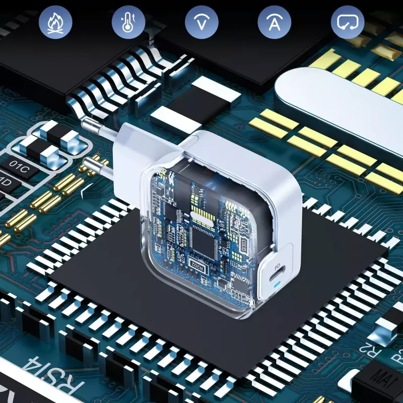 USB-C maitinimo įkroviklis CHOETECH PD8007 45W EU baltas – USB‑C PD 45W