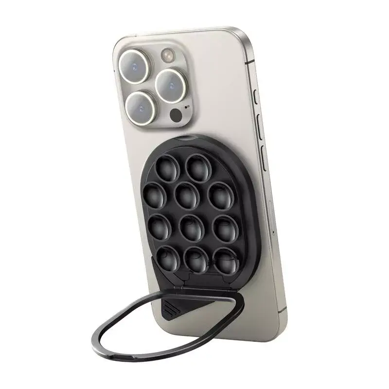 Išmaniojo telefono stovas Joyroom JR-ZS418 su siurbtukais ir MagSafe suderinamu paviršiumi, juodas