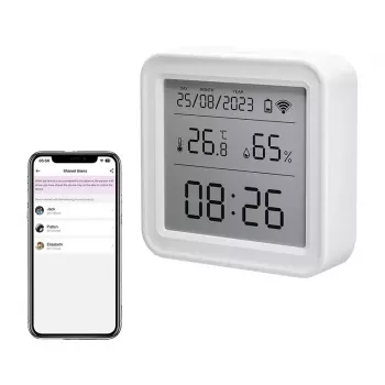 Temperatūros ir drėgmės jutiklis Gosund ST17 Zigbee su LCD ekranu