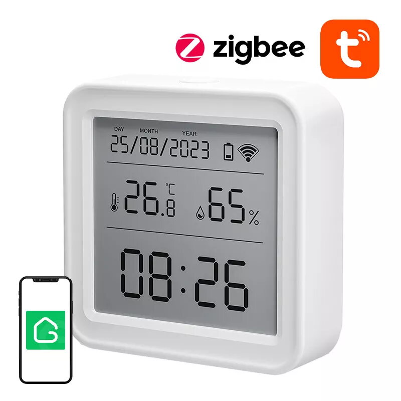 Temperatūros ir drėgmės jutiklis Gosund ST17 Zigbee su LCD ekranu