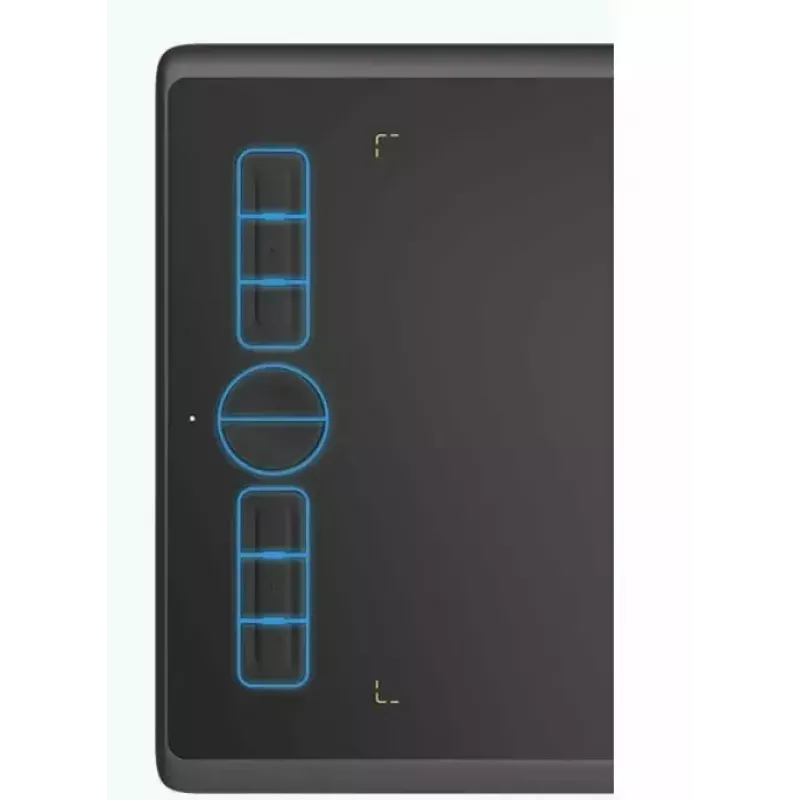 Grafikos planšetė HUION Inspiroy H580X — aktyvi sritis 8,5×5,3 colio, 5080 LPI, 8192 slėgio lygių, 8 programuojami klavišai, USB-C