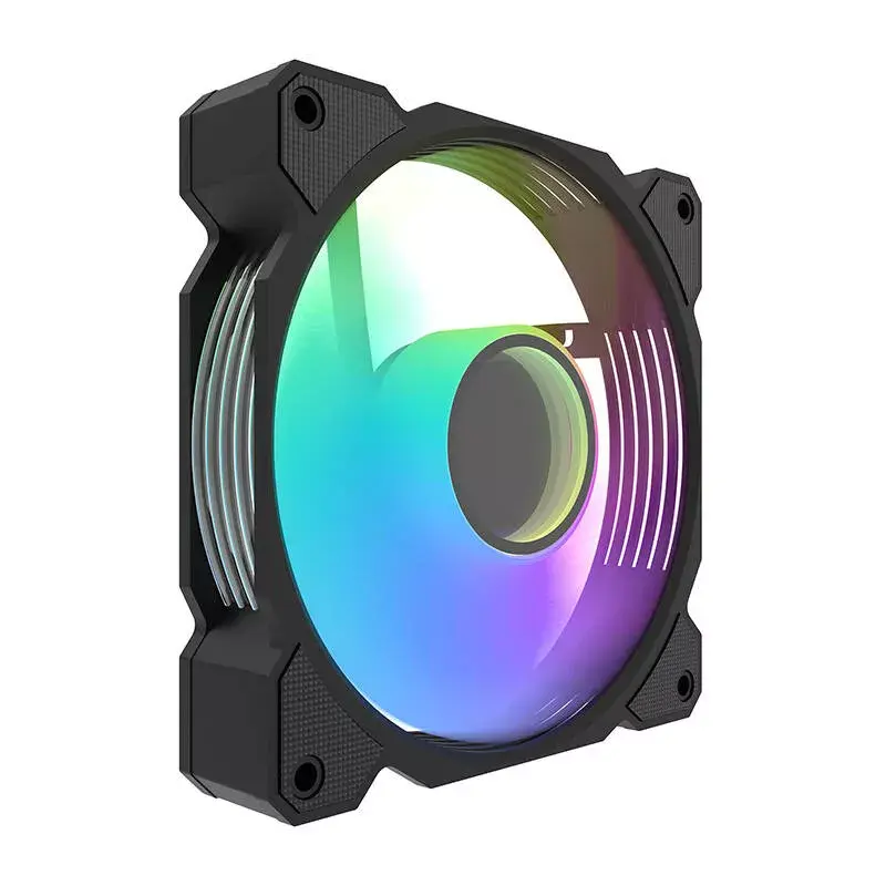Aušinimo ventiliatorius Darkflash DR08 (juodas) — korpuso/CPU ventiliatorius, modelis DR08 Juoda