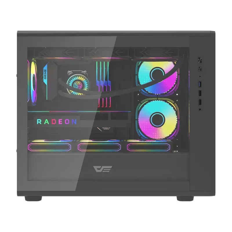Kompiuterio korpusas Darkflash DB460M Micro ATX, juodas