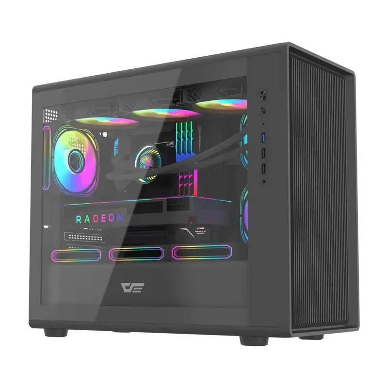 Kompiuterio korpusas Darkflash DB460M Micro ATX, juodas