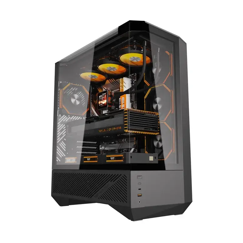 Kompiuterio korpusas Darkflash DY460 ATX Juodas