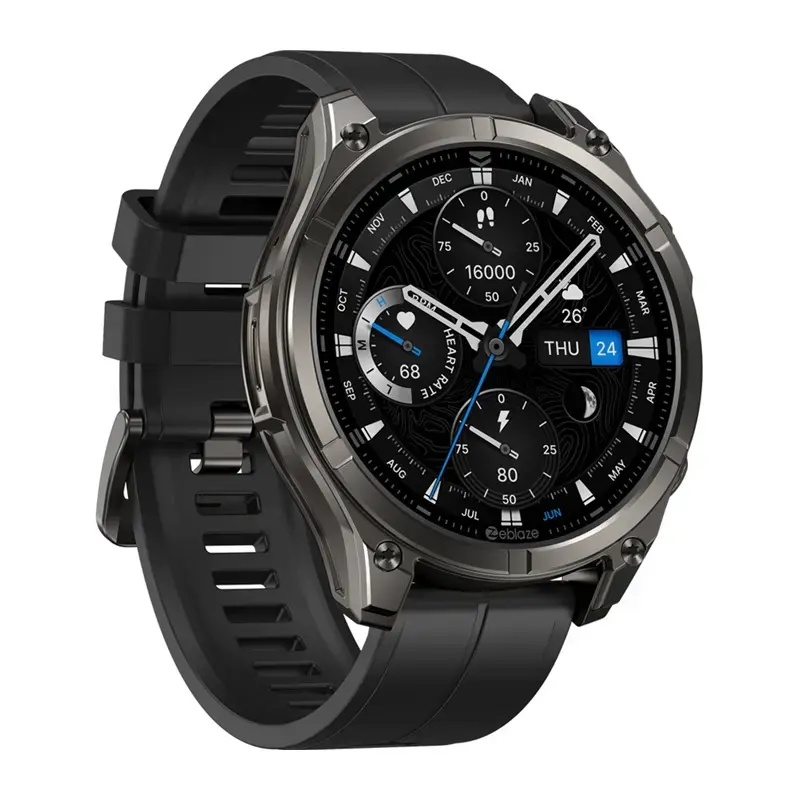 Išmanusis laikrodis Zeblaze Vibe 8 Abyss Juoda su širdies ritmo monitoriumi, atsparus vandeniui