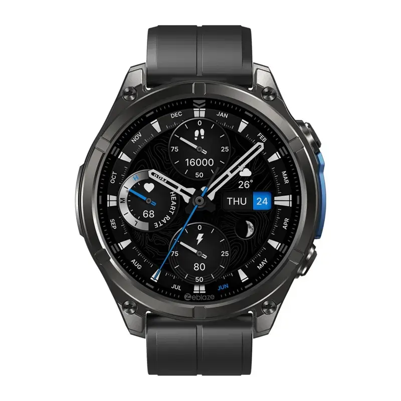 Išmanusis laikrodis Zeblaze Vibe 8 Abyss Juoda su širdies ritmo monitoriumi, atsparus vandeniui