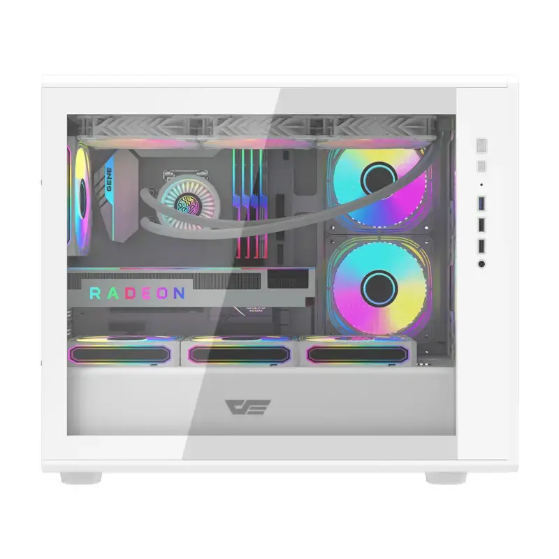 Kompiuterio korpusas Darkflash DB460M Micro ATX baltas