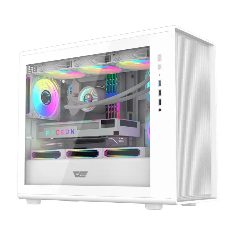 Kompiuterio korpusas Darkflash DB460M Micro ATX baltas