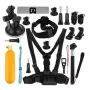 Priedų rinkinys Puluz PKT18 veiksmo kameroms — 20 dalių rinkinys, suderinamas su Osmo Action 5, Pro, Insta360 Ace Pro 2