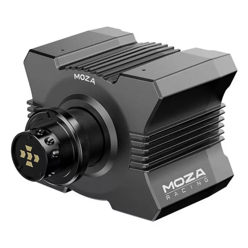 Moza Racing R5 Bundle, Vairas + pedalai, Asmeniniam kompiuteriui, Laidinis, Juoda, Aliuminis, Oda, Plienas, Aliuminis, Oda