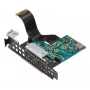 HP Z2 Mini G9 Dual Type-A SuperSpeed USB 10Gbps prievadų sąsajos plokštė/adapteris
