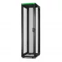APC Easy Rack, 48U, juodas, su stogu, ratukais, kojelėmis, 4 laikikliais ir dugnu, be šoninių plokščių, 2258A x 600P x 1000G mm