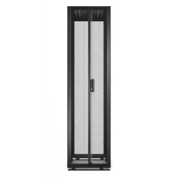 APC Easy Rack, 48U, juodas, su stogu, ratukais, kojelėmis, 4 laikikliais ir dugnu, be šoninių plokščių, 2258A x 600P x 1000G mm