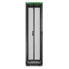 APC Easy Rack, 48U, juodas, su stogu, ratukais, kojelėmis, 4 laikikliais ir dugnu, be šoninių plokščių, 2258A x 600P x 1000G mm