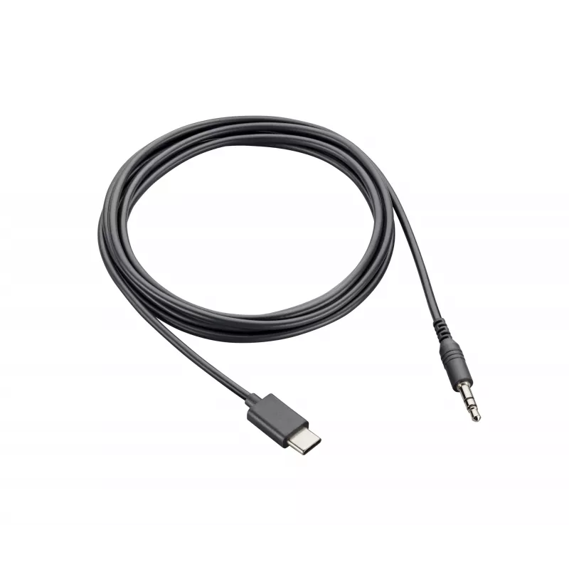 Laidas Poly HP Poly Voyager Surround 80/85 UC 3,5 mm garso adapterio laidas, juodas