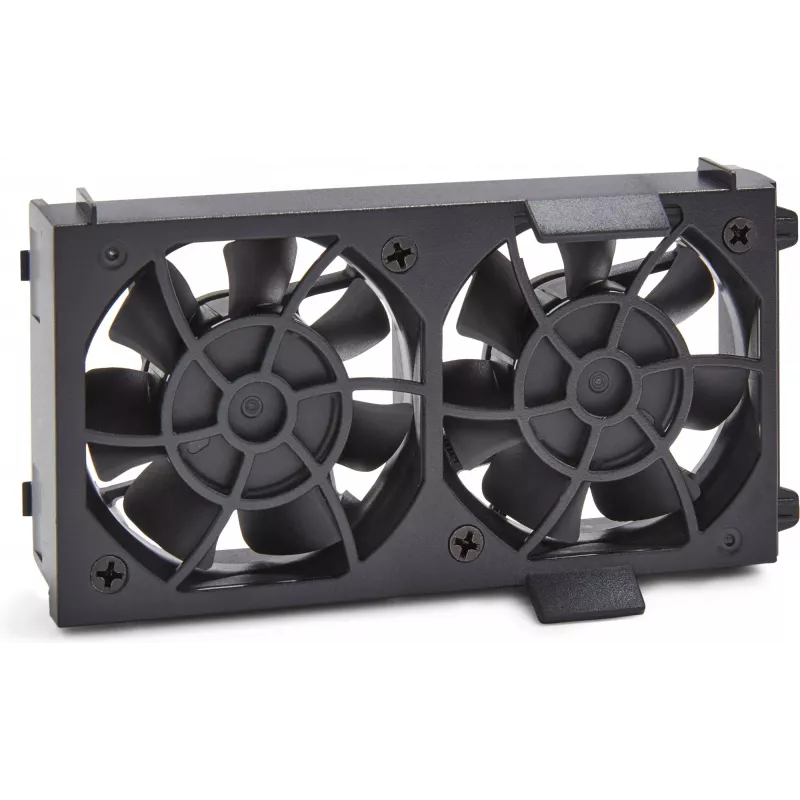 HP Z2 TWR dvigubo priekinio ventiliatoriaus komplektas kompiuterio korpusui, juodas