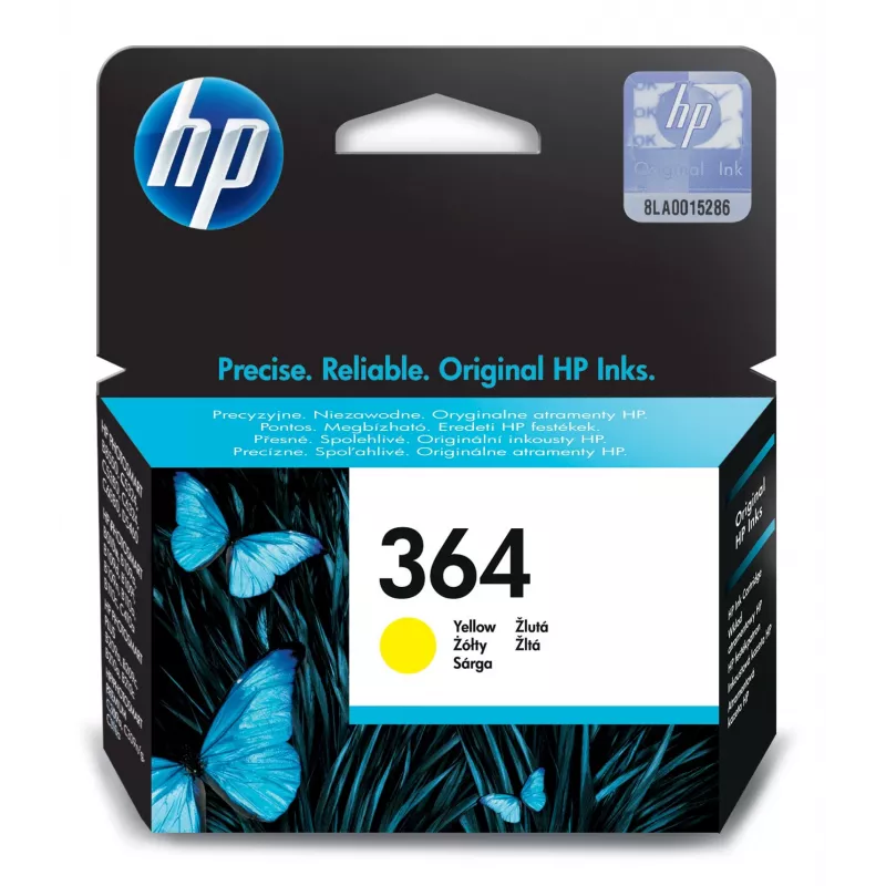 Rašalo kasetė HP Nr. 364 Geltona SE JK CB320EE#BA3