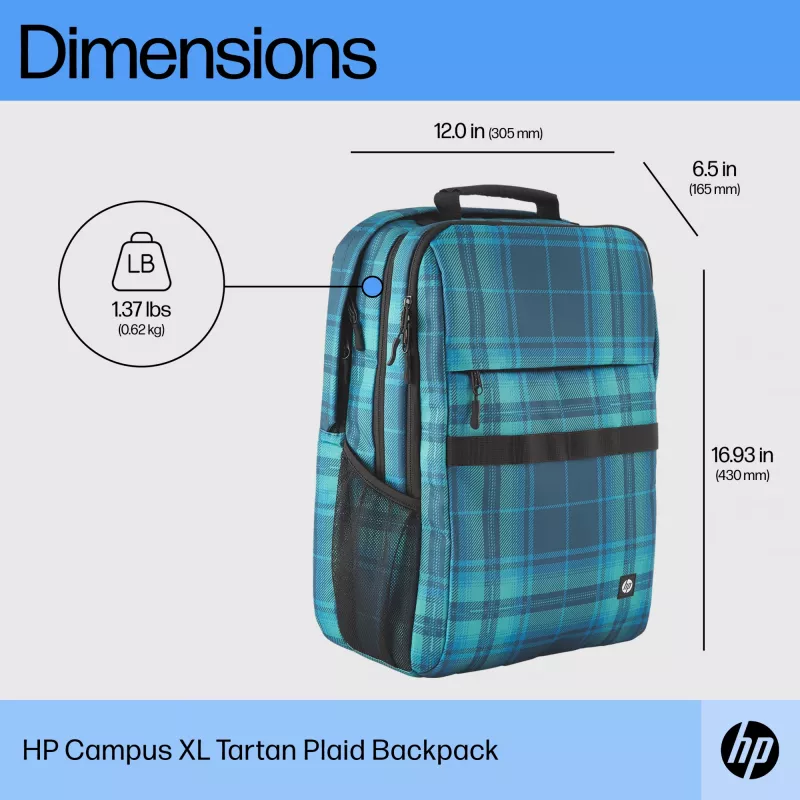 Laisvalaikio kuprinė HP Campus XL Tie Dye Backpack Juoda Pattern
