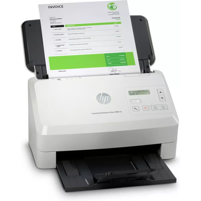 HP Scanjet Enterprise Flow 5000 s5 lapinis skaitytuvas 600 x 600 DPI A4 Balta